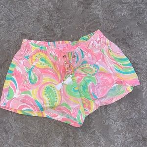 Lilly Pulitzer flamingo shorts